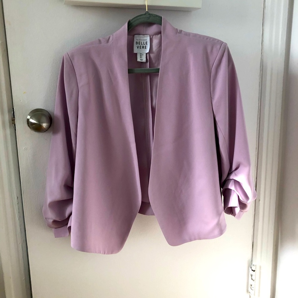 Short purple blazer